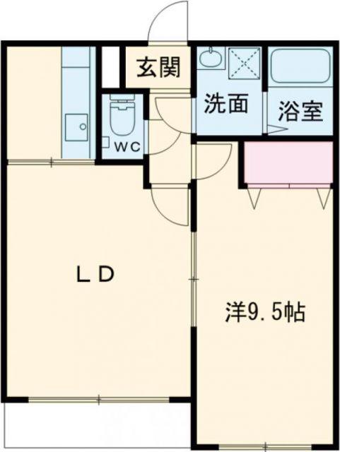 イストワール戸尾(1LDK/3階)の間取り写真