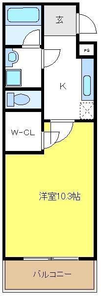 セレーナ住之江Ⅱ番館(1K/2階)の間取り写真
