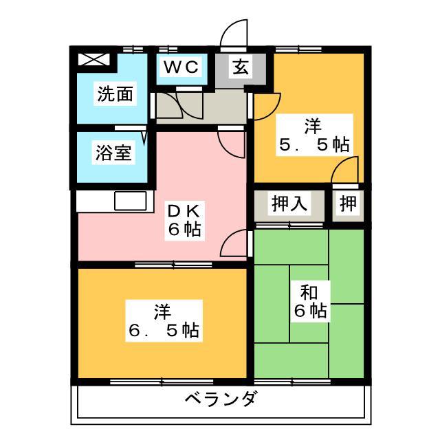 FILIAL(3DK/1階)の間取り写真