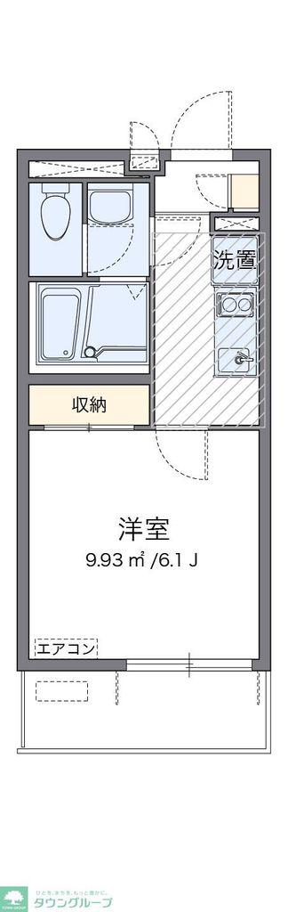 クレイノセイム(1K/1階)の間取り写真