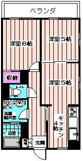 エクシブ上井草(3K/1階)の間取り写真
