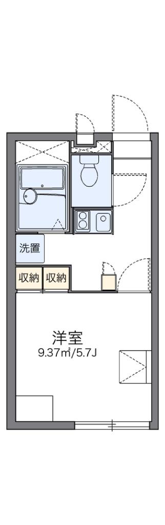 レオパレス新家(1K/2階)の間取り写真