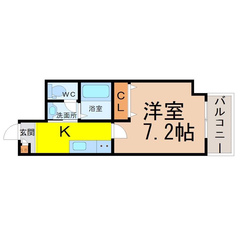 CERTOVITA(1K/11階)の間取り写真