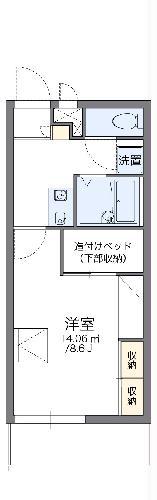 レオパレスCRANEII(1K/2階)の間取り写真