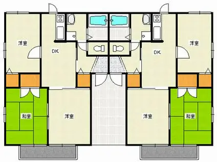 ドミール津高(3DK/2階)の間取り写真