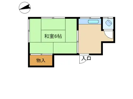 すみれ荘(1K/2階)の間取り写真