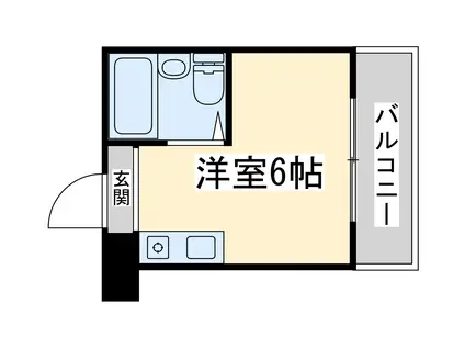 ジオナ柴島Ⅱ(ワンルーム/4階)の間取り写真