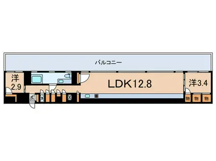 TREFORM(2LDK/5階)の間取り写真