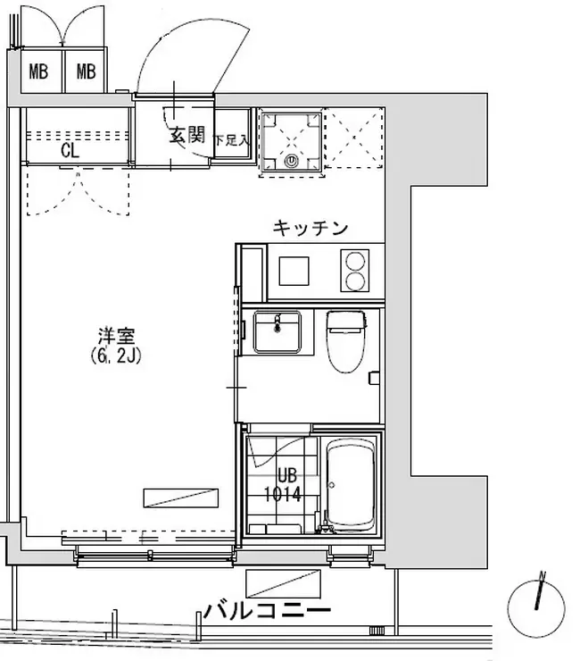グランディオール広尾テラス 2階階 間取り
