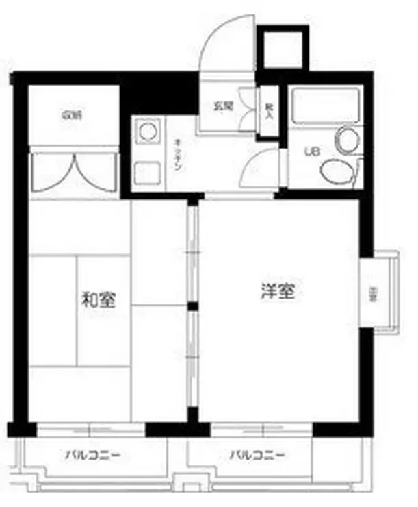 ペガサスマンション白山 4階階 間取り