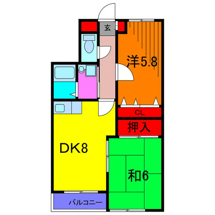 リーブル東和 3階階 間取り