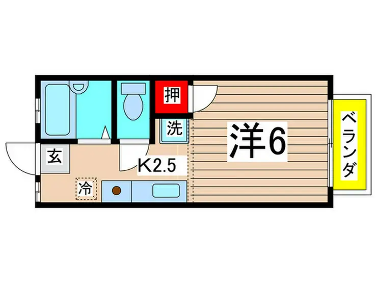 パームハイツ 1階階 間取り
