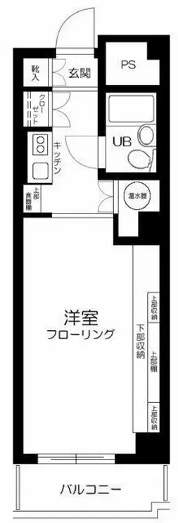 築地スカイレジテル 10階階 間取り