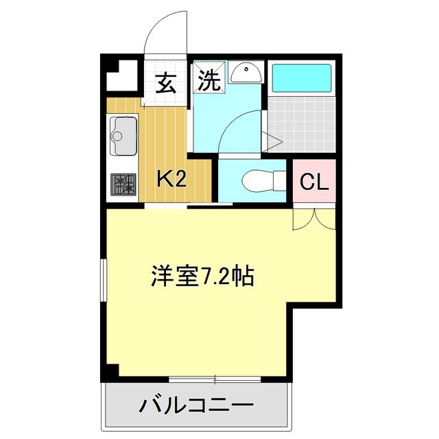 ARCADIA(1K/2階)の間取り写真