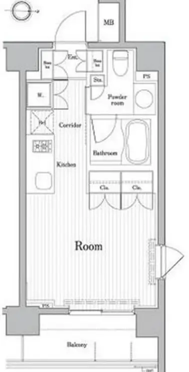 PREMIUM CUBE菊川 1階階 間取り