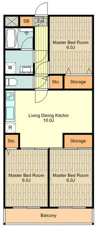 シャルムベルシー 1階階 間取り