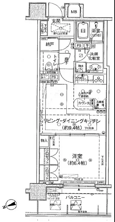 ファミール芝公園グランスイートラ・ヴィル 11階階 間取り