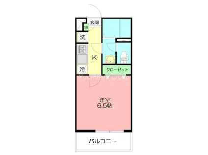 リブリ・東柏ヶ谷(1K/1階)の間取り写真