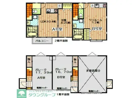 BLUE PIT 平山(ワンルーム/1階)の間取り写真