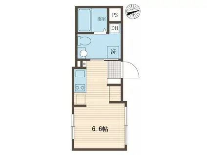 LIBERTE 荒川(ワンルーム/3階)の間取り写真