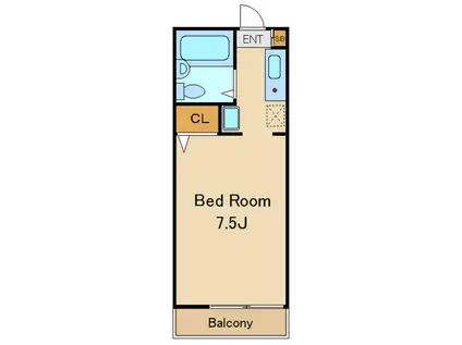 サニーハウス(1K/1階)の間取り写真