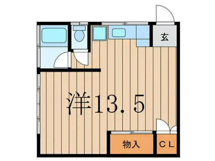 佐々木アパ-ト(ワンルーム/2階)の間取り写真