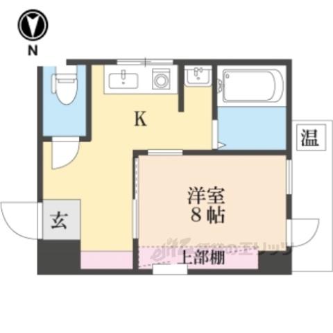 メゾンS&J(ワンルーム/2階)の間取り写真