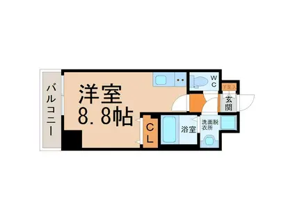 シェモア大須(ワンルーム/4階)の間取り写真