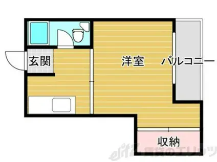玉木マンション(1DK/2階)の間取り写真
