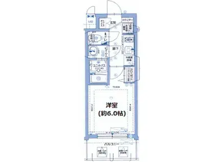 グランカリテ北梅田(1K/9階)の間取り写真