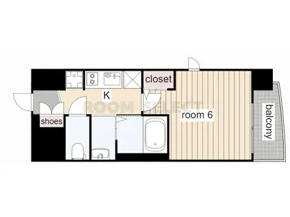 エステムコート名古屋ステーションクロス(1K/5階)の間取り写真