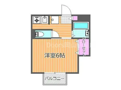 プレジィール京山(1K/1階)の間取り写真