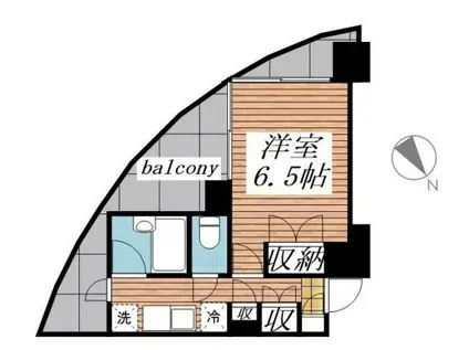 メゾン・ド・レノン(1K/9階)の間取り写真