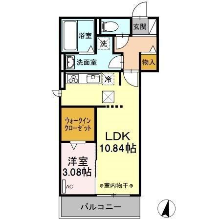 COTO・GRAN(1LDK/1階)の間取り写真