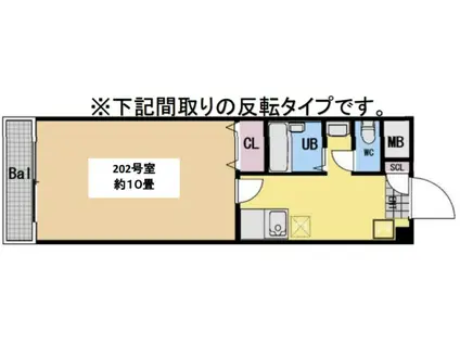 コーポ雄貴(1K/2階)の間取り写真