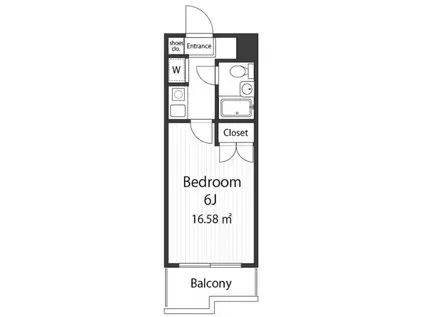 ジョイフル阿佐ヶ谷II(1K/1階)の間取り写真