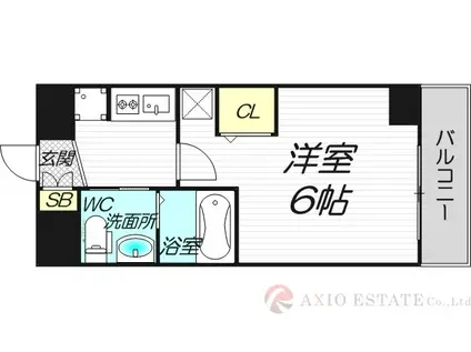 エステムコート新大阪XIリンクス(1K/12階)の間取り写真