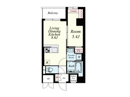 シャンボールなごみ(1LDK/7階)の間取り写真