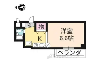 エイト桂(1K/2階)の間取り写真