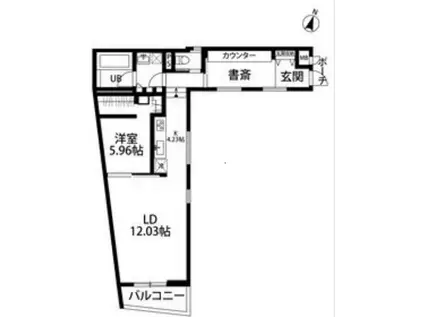 デコール代官山(1LDK/2階)の間取り写真