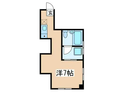 平尾マンション(ワンルーム/3階)の間取り写真