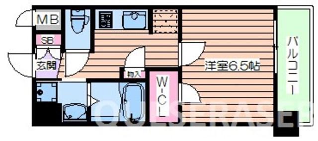 スプランディッド新大阪DUE(1K/7階)の間取り写真