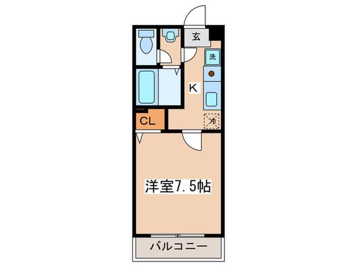 R-STYLE町田(1K/1階)の間取り写真