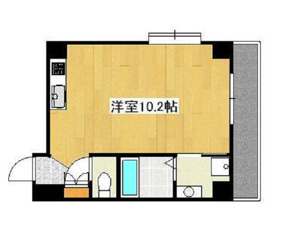ルフォンT平之町(ワンルーム/2階)の間取り写真