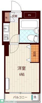 レナジア西堀(1K/3階)の間取り写真