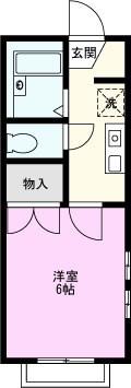 ラーゼンプラッツ(1K/2階)の間取り写真