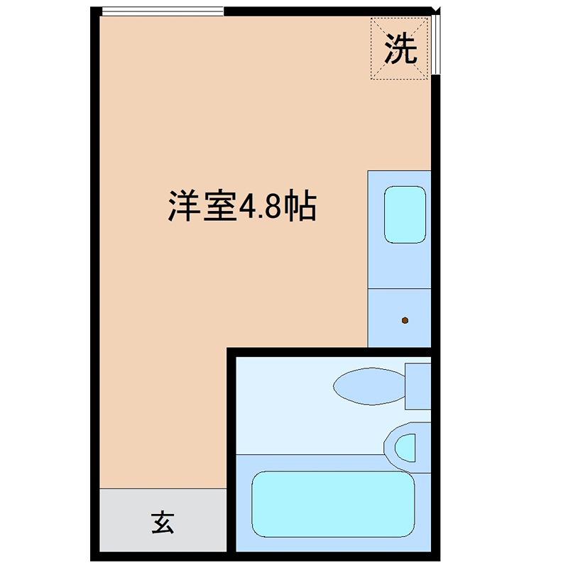 リュウホームズ(ワンルーム/1階)の間取り写真