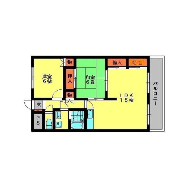セントラル22(2LDK/1階)の間取り写真