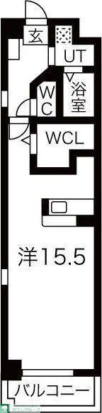 セントウェスティン(ワンルーム/5階)の間取り写真