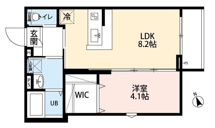 ROBOT HOME 西大宮IV(1LDK/2階)の間取り写真
